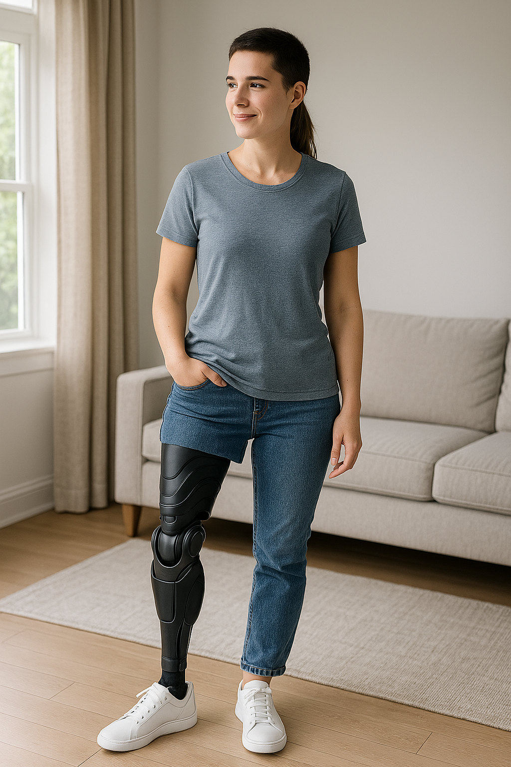 Rosa Luján usando prótesis MOTORA Biomedic